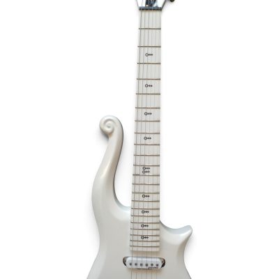 Custom Ember Prince Cloud Pearl White Electric Guitar - Image 7