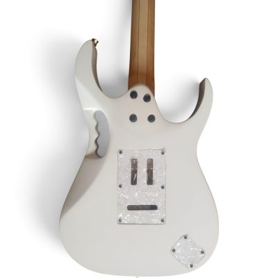 Custom Axis JEM7V Steve Vai White Gold Floral Electric Guitar - Image 7
