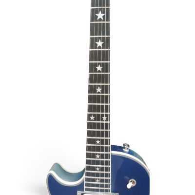 Custom Crown Ace Frehley Budokan Robot Blue Silver Sparkle Dust Guitar - Image 11
