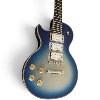 Custom Crown Ace Frehley Budokan Robot Blue Silver Sparkle Dust Guitar - Image 6
