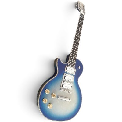 Custom Crown Ace Frehley Budokan Robot Blue Silver Sparkle Dust Guitar - Image 7