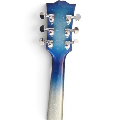 Custom Crown Ace Frehley Budokan Robot Blue Silver Sparkle Dust Guitar - Image 4