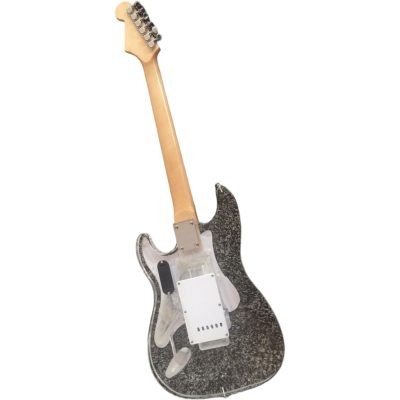 Custom Regent Plexiglass Acrylic Lucite Integrated Red LED Illumination Guitar - Image 2