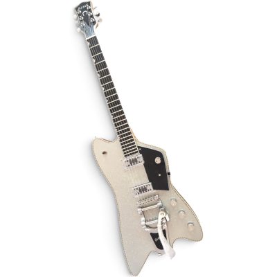 Custom Sovereign Jupiter Thunderbird Billy Bo Metallic Silver Electric Guitar Bigsby Tremolo - Image 2