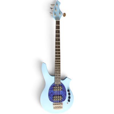 Custom Aether Bongo Sky Blue 4 String Bass - Image 8