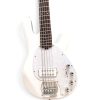 Custom Aether Sting White 5 String Bass White Pearloid Pickguard 9V Battery