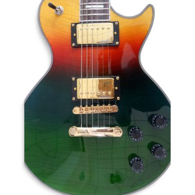 Custom Crown Rainbow Prism Flamed Maple Top Electric Guitar - Image 9