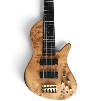 Custom Solis Imperial Natural Birdseye 5 String Bass