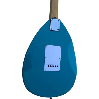 Custom Pyrite Sky Blue Mark V Brian Jones Teal Teardrop 6 String Guitar - Image 11