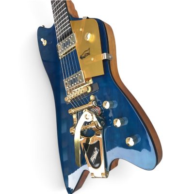 Custom Sovereign Jupiter Thunderbird Billy Bo Cerulean Blue Prism Guitar Bigsby Tremolo - Image 8