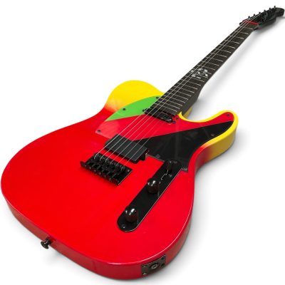 Custom Regent Asuka Red Neon Eva Electric Guitar - Image 7