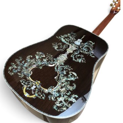 Custom Vertex Tree of Life Solid Spruce Top D45 Acoustic Electric Guitar Fishman EQ - Image 6