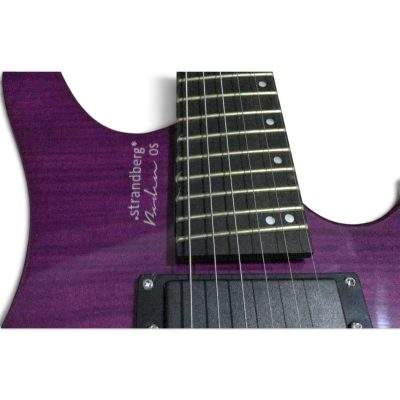 Custom Diplomat Boden Purple Flamed Maple Top Headless Guitar - Image 2