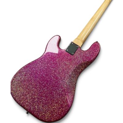 Custom Regent Adam Clayton Pink Sparkle 4 String Precision Bass - Image 3
