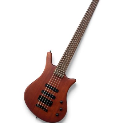 Custom Pulse Thumb Ryan BO Natural Transparent Satin Ovangkol 5 String Bass - Image 5