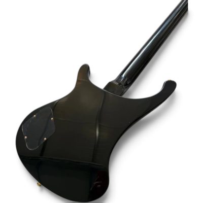 Custom Nova 4003 Jetglo Black Finish 4 String Bass - Image 3