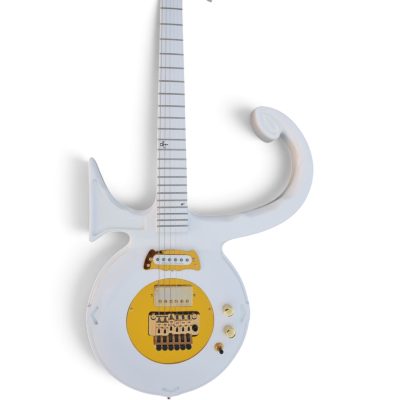 Custom Ember Prince Love Symbol Fretboard White Floyd Rose Tremolo Electric Guitar