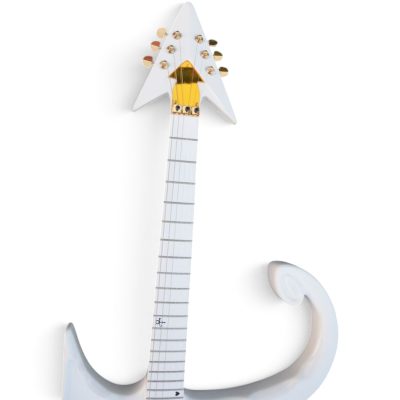 Custom Ember Prince Love Symbol Fretboard White Floyd Rose Tremolo Electric Guitar - Image 7