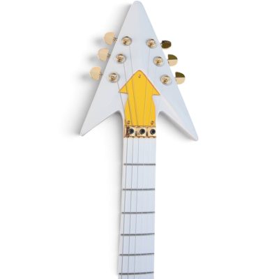 Custom Ember Prince Love Symbol Fretboard White Floyd Rose Tremolo Electric Guitar - Image 9