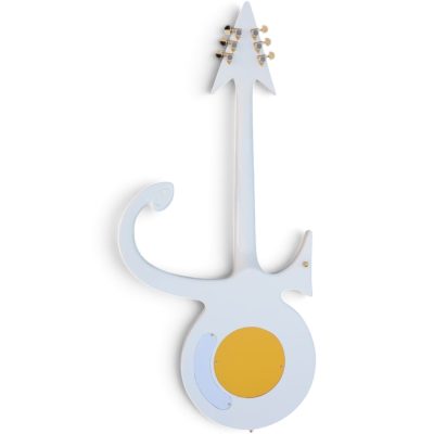 Custom Ember Prince Love Symbol Fretboard White Floyd Rose Tremolo Electric Guitar - Image 10