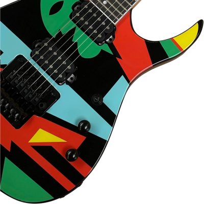Custom Axis JPM100 Abstract Petrucci Design Picasso Electric Guitar Ebony Fretboard - Image 13