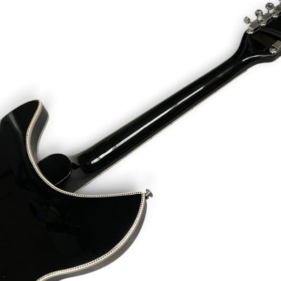 Custom Nova Checkerboard Bindings Jetglo Black 360 George Harrison Finish 12 String Guitar - Image 2