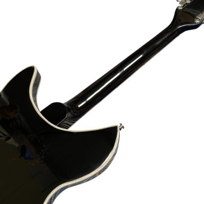 Custom Nova Checkerboard Bindings Black 360 George Harrison Finish 12 String Guitar - Image 9