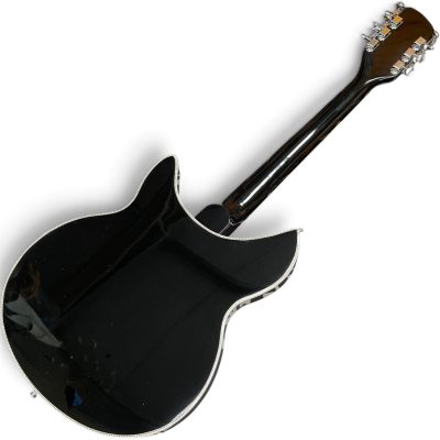 Custom Nova Checkerboard Bindings Jetglo Black 360 George Harrison Finish 12 String Guitar - Image 10