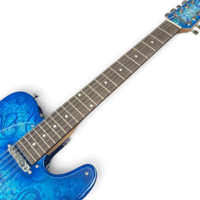 Custom Regent Blue Paisley 12 String Electric Guitar - Image 9