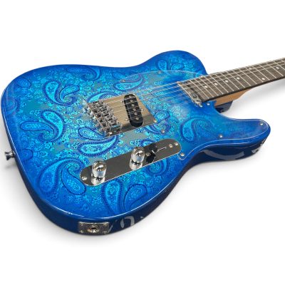 Custom Regent Blue Paisley 12 String Electric Guitar - Image 11