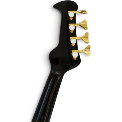 Custom Pulse Buzzard Black John Entwistle 4 String Bass Number Fretboard Inlays - Image 4