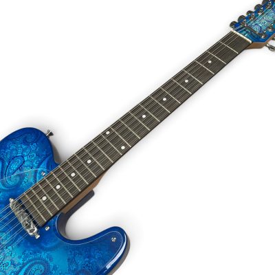 Custom Regent Blue Paisley 12 String Electric Guitar - Image 2