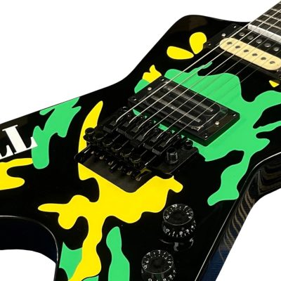 Custom Aurelius Dimebag Trend Alien Skull Camo Floyd Rose Tremolo Guitar - Image 6