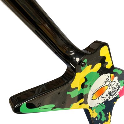 Custom Aurelius Dimebag Trend Alien Skull Camo Floyd Rose Tremolo Guitar - Image 3