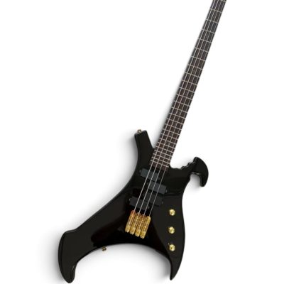 Custom Pulse Buzzard Black John Entwistle 4 String Bass Number Fretboard Inlays - Image 2