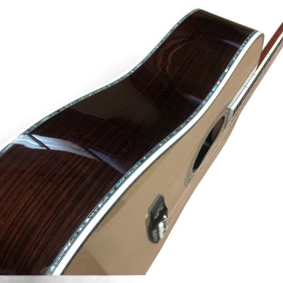 Custom Vertex Tree of Life Solid Spruce Top D45 Acoustic Electric Guitar Fishman EQ - Image 5