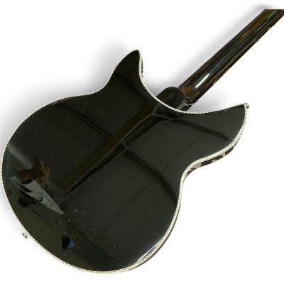 Custom Nova Checkerboard Bindings Jetglo Black 360 George Harrison Finish 12 String Guitar - Image 9
