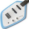 Custom Pyrite Sky Blue Apache II Ian Curtis Teardrop 4 String Bass