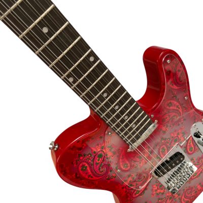 Custom Regent Pink Red Paisley 12 String Electric Guitar - Image 6
