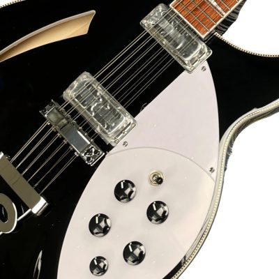 Custom Nova Checkerboard Bindings Black 360 George Harrison Finish 12 String Guitar - Image 11