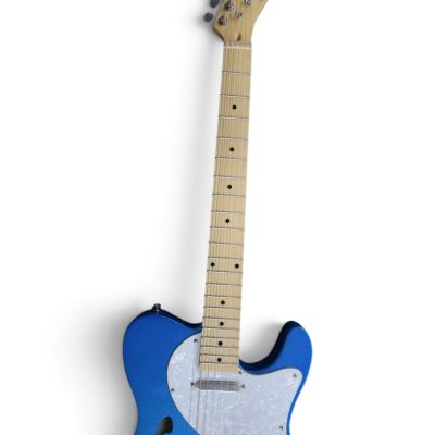 Custom Regent Tab Thinline Fhole Blue Electric Guitar - Image 5