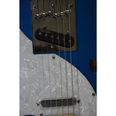 Custom Regent Tab Thinline Fhole Blue Electric Guitar - Image 8