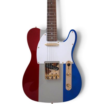 Custom Regent Buck Owens Red Blue Silver Finish Guitar