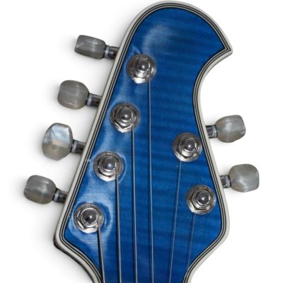 Custom Aether Armada Black Blue Opaque Guitar - Image 9