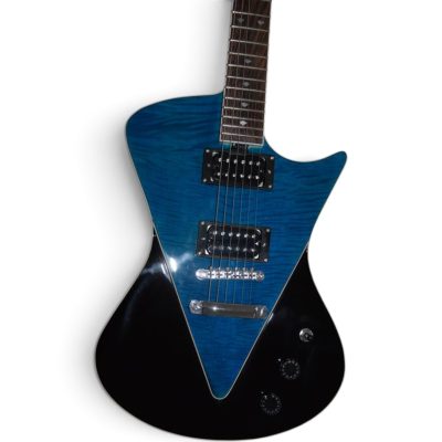 Custom Aether Armada Black Blue Opaque Guitar