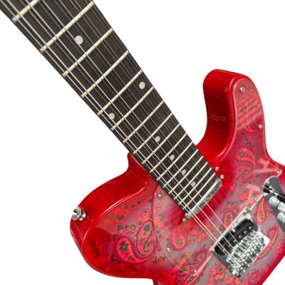 Custom Regent Pink Red Paisley 12 String Electric Guitar - Image 13