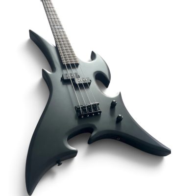 Custom Norturne Matte Black Beast 4 String Bass - Image 5