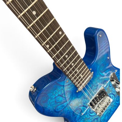 Custom Regent Blue Paisley 12 String Electric Guitar - Image 13