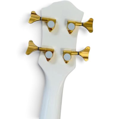 Custom Norturne Nikki Mockingbird White Finish Legacy 4 String Bass - Image 4