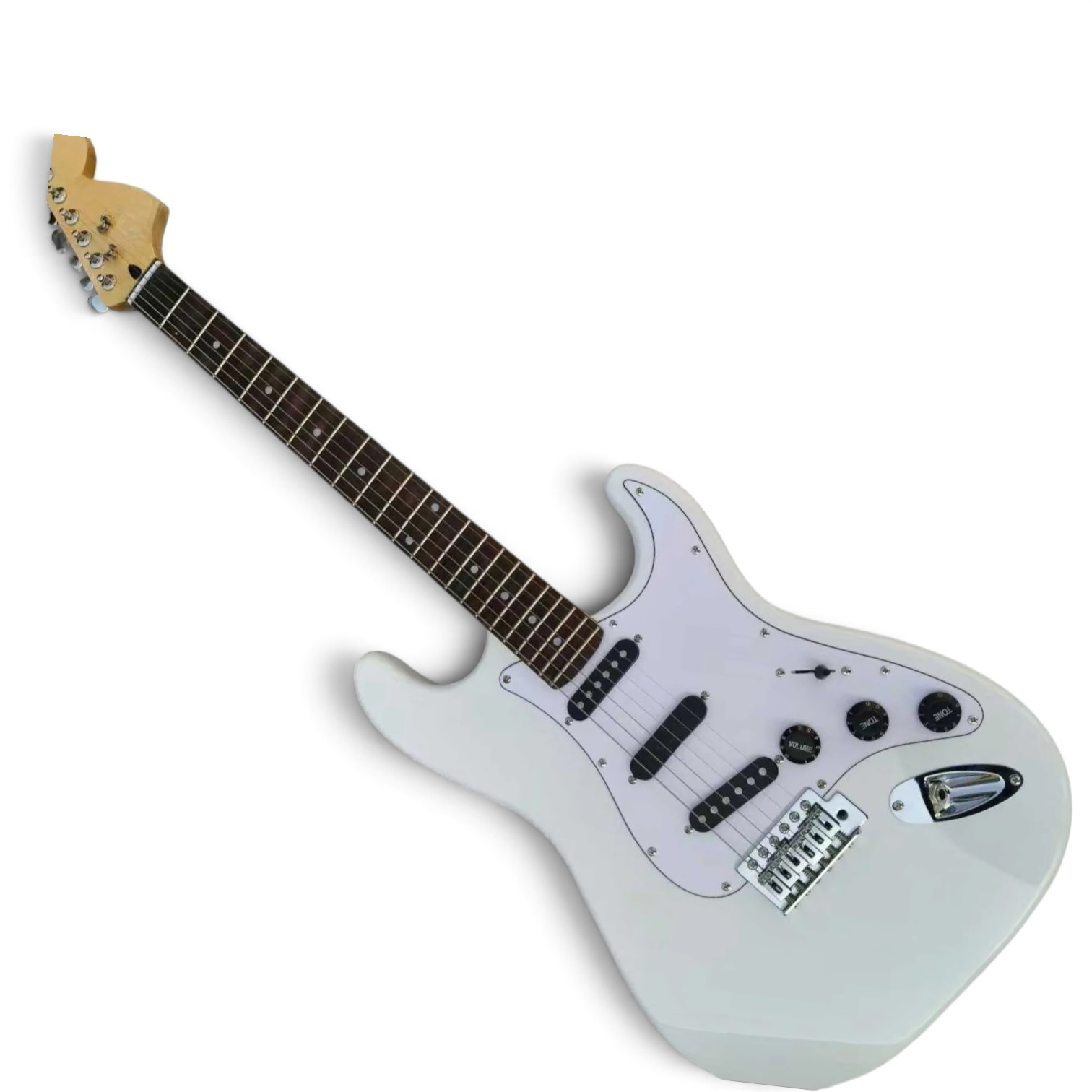 Custom Regent White Ritchie Blackmore Scalloped Rosewood Fingerboard Electric Guitar - Image 5